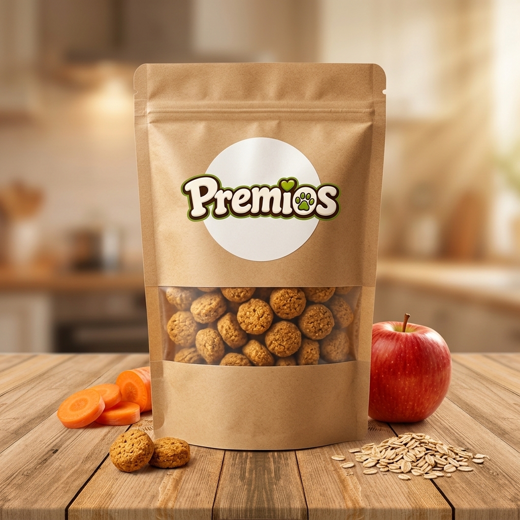 Bolsa ecológica de croquetas Premios mejorada con IA